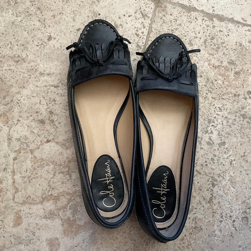 Cole Haan black loafers, size 6.5